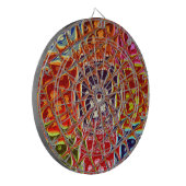 Weihnachtsfarben Snow Santa HoHoho Pop Ar Dartscheibe (Vorderseite Links)