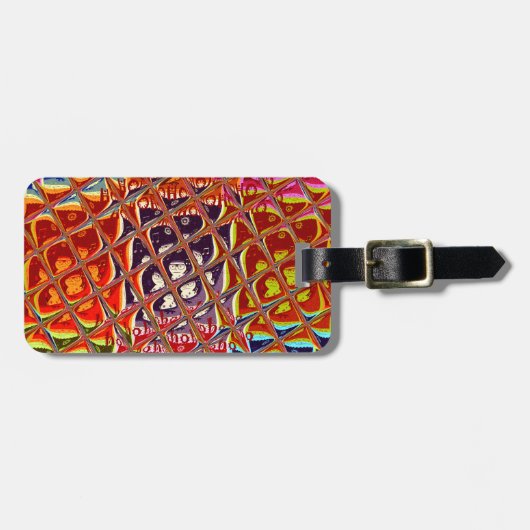 Weihnachtsfarben Snow Santa HoHoho Pop Ar Gepäckanhänger (Vorderseite horizontal)