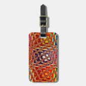 Weihnachtsfarben Snow Santa HoHoho Pop Ar Gepäckanhänger (Vorderseite vertikal)