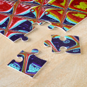 Weihnachtsfarben Snow Santa HoHoho Pop Ar Puzzle (Seite)