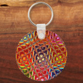 Weihnachtsfarben Snow Santa HoHoho Pop Ar Schlüsselanhänger (Vorderseite)