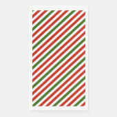Weihnachtsfarben Streifen, Serviette (Vorderseite)