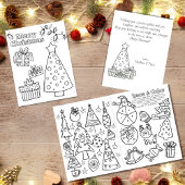 Weihnachtsfarben und Spielaktivitäten Karte