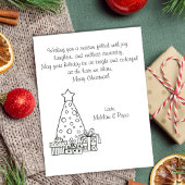 Weihnachtsfarben und Spielaktivitäten Karte