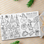 Weihnachtsfarben und Spielaktivitäten Karte