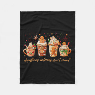 Weihnachtsfarben zählen nicht Lebkuchenmänner Heiß Fleecedecke