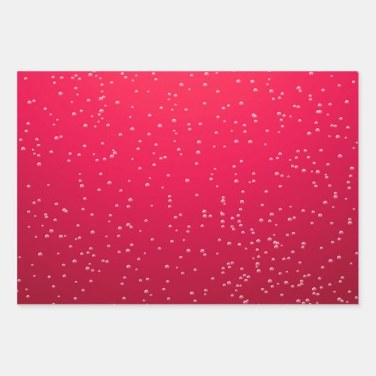 Weihnachtsfarbenblasen Geschenkpapier Set (Vorderseite)