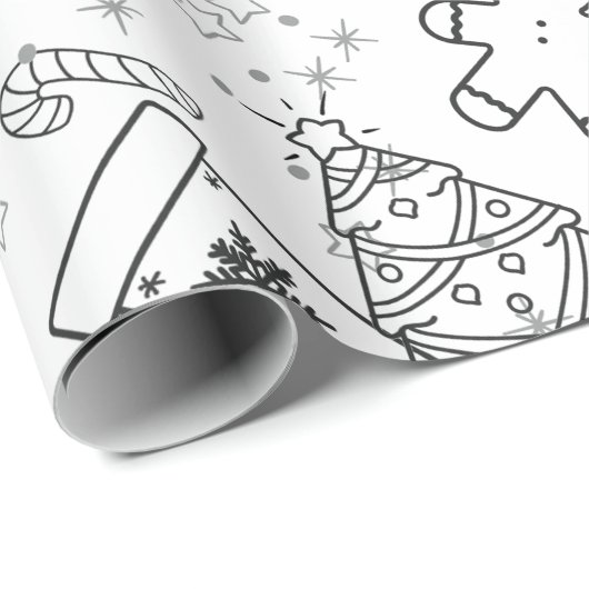 Weihnachtsfarbenpapier Geschenkpapier (Rolleneckpunkt)