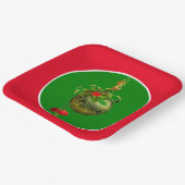 Weihnachtsfarbenpapier-Teller Pappteller (Gewinkelt)