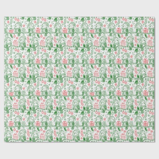 Weihnachtsfarbenwaschpapier Geschenkpapier (Flach)