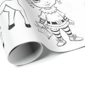 Weihnachtsfarbpapier Geschenkpapier (Rolleneckpunkt)