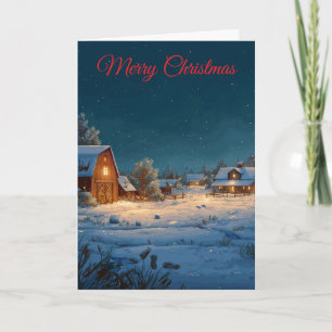 Weihnachtsfarm Feiertagskarte