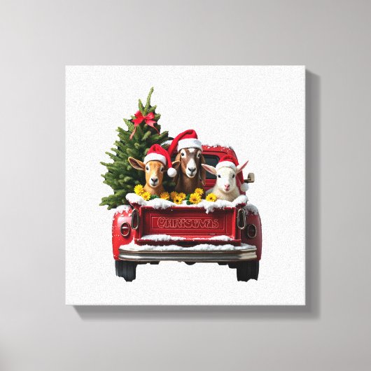 Weihnachtsfarm Leinwanddruck (Vorderseite)