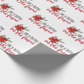 Weihnachtsfarm Verse on White Geschenkpapier (Ecke)