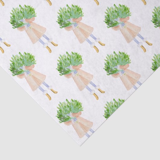 Weihnachtsfashion Girl Tissue Seidenpapier (Ausschnitt)