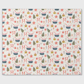 Weihnachtsfässer Geschenkpapier (Flach)