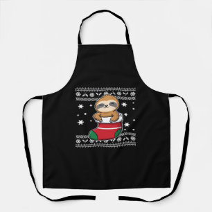 Weihnachtsfaultier Classic T-Shirt Schürze
