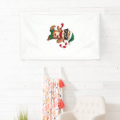 Weihnachtsfaultier-Elf-Peppermint-Candy-Cane-Shirt Banner (Insitu)