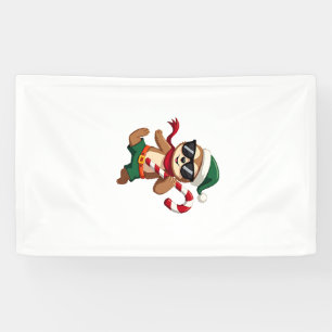 Weihnachtsfaultier-Elf-Peppermint-Candy-Cane-Shirt Banner