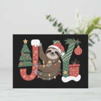 Weihnachtsfaultier Feiertagsbaum Geschenke Freude 