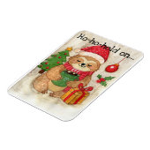 Weihnachtsfaultier mit heißer Schokolade Magnet (Linke Seite)