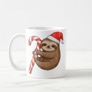 Weihnachtsfaultier umarmt Zuckerstange Classic T-S Kaffeetasse