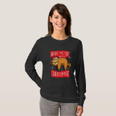 Weihnachtsfaultier wartet T-Shirt (Vorne ganz)