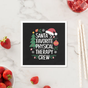 Weihnachtsfavoriten der Physiotherapie-Mannschaft Serviette