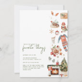 Weihnachtsfavoriten | Party "Favoriten" Einladung (Vorderseite)