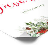 Weihnachtsfavoriten-Zeichen Fotodruck (Ecke)