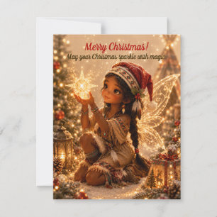 Weihnachtsfee Feiertag - Magische Grußkarte Einladung