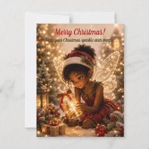 Weihnachtsfee Feiertag - Magische Grußkarte Einladung