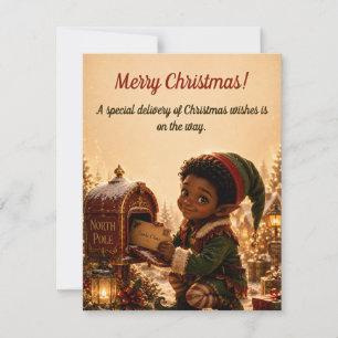 Weihnachtsfee Feiertag - Magische Grußkarte Einladung