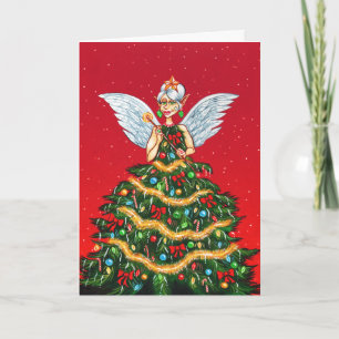 Weihnachtsfee Feiertagskarte