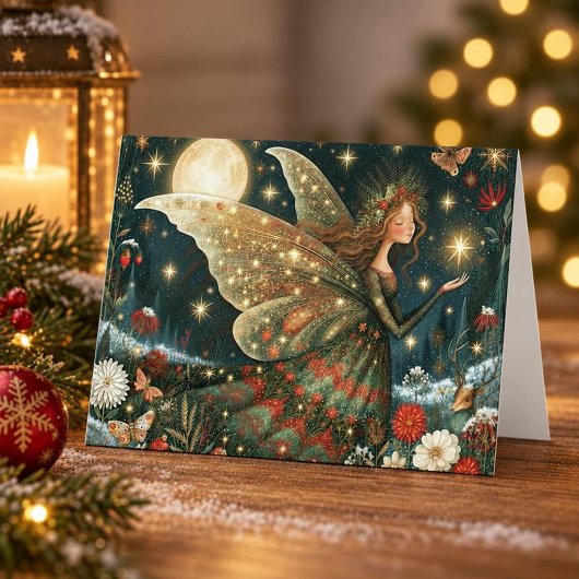 Weihnachtsfee Feiertagskarte