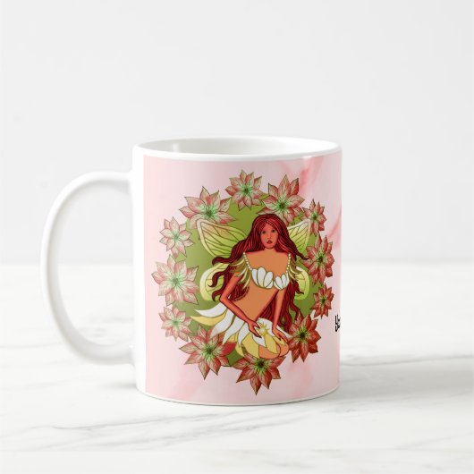 Weihnachtsfee Kaffeetasse (Links)