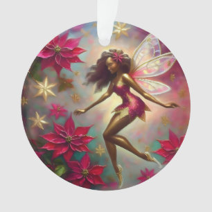 Weihnachtsfee-Kollektion - Braunes Naturhaar Ornament