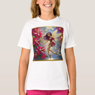 Weihnachtsfee-Kollektion - Glatte Pflaumen-Haare T-Shirt
