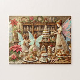 Weihnachtsfee-Küche-Feiertagsbacken-Feen Puzzle