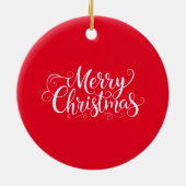 Weihnachtsfee-Ornament Keramik Ornament (Hinten)