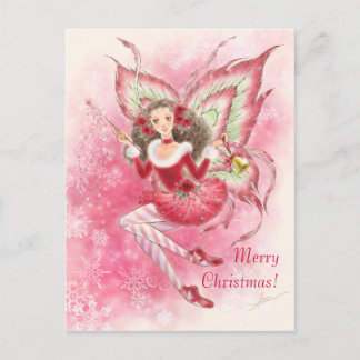 Weihnachtsfee-Postkarte Feiertagspostkarte