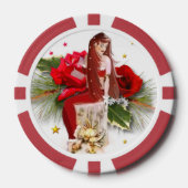 Weihnachtsfee rPoker Chip (Vorderseite)