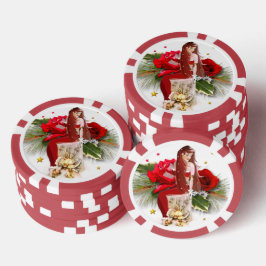 Weihnachtsfee rPoker Chip