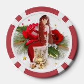 Weihnachtsfee rPoker Chip (Rückseite)