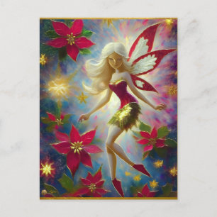 Weihnachtsfee Sammlung - Platinblonde Haare Postkarte