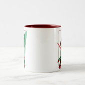 Weihnachtsfee-Tasse Zweifarbige Tasse (Mittel)