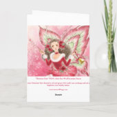 Weihnachtsfeenhafte Gruß-Karte Feiertagskarte (Rückseite)