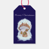 Weihnachtsfeenhaus Geschenkanhänger (Vorderseite)