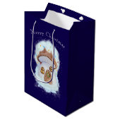Weihnachtsfeenhaus Mittlere Geschenktüte (Vorderseite Schrägansicht)