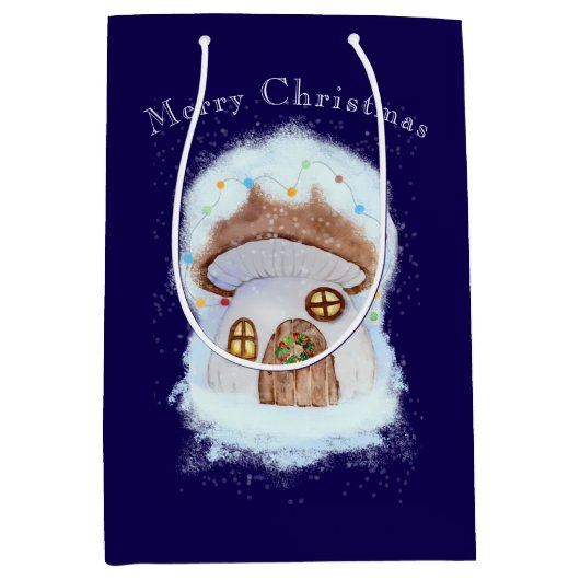 Weihnachtsfeenhaus Mittlere Geschenktüte (Vorderseite)